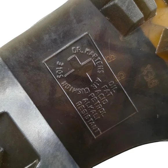 Dr. Martens Jadon KV01V 8-Eye Black Platform Combat Boots Chunky Women Size 5 - Picture 10 of 11